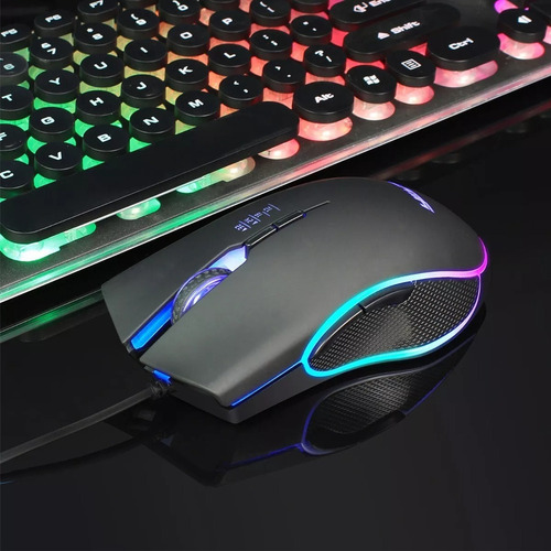 Xin Mouse Gamer Rgb Com Fio Usb Dpi 3200 Preto