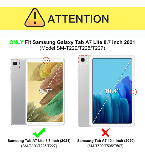 Funda Para Samsung Galaxy Tab A7 Lite Antigolpe Verde Claro Verde