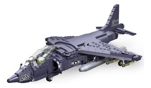 Gonli Fighter Jet Building Toys Sets 807 Piezas Av-8ii Fight