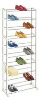 Comprar Rack Zapatera 10 Niveles 50 Pares Zapatos Organizador Acero Color Blanco