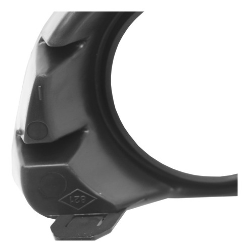 Moldura Grade Milha Megane 2006 A 2012 Preto Liso Com Furo