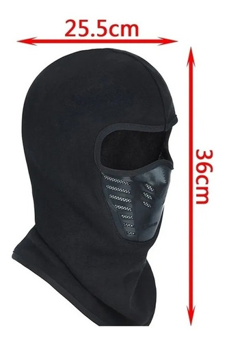 Imagen 2 de 6 de Máscara Balaclava Pasamontañas Polar Ciclismo Moto Tactico