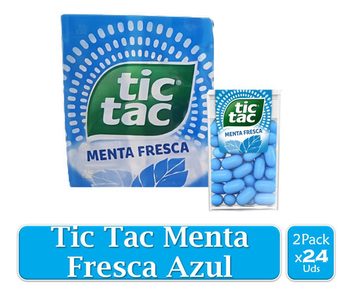 Tic Tac Menta Fresca X 24 Cajitas