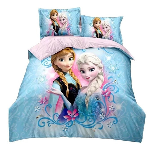 Edredon Frozen De Disney Cubrelecho Cama Sencilla