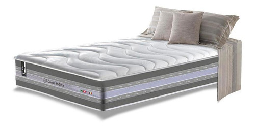 Colchão solteiro de molas ensacadas d33 Cama inBox Select firme 88x188x32 cinza