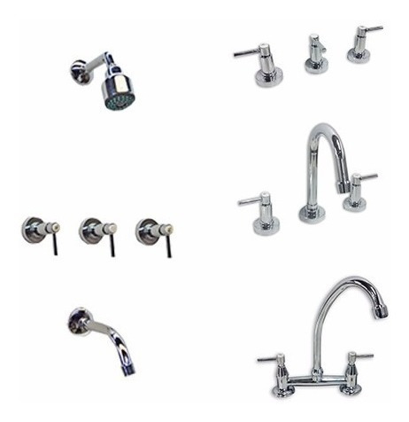 Imagen 2 de 3 de Griferia Canilla Ducha Baño Cierre Ceramico Lever Oferta!!!-