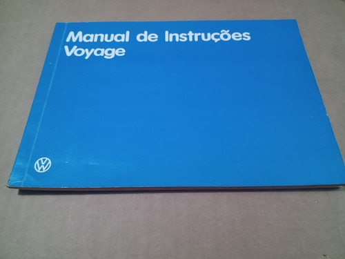 Manual Do Proprietário Em Branco Voyage 85 1985 Vw Original 