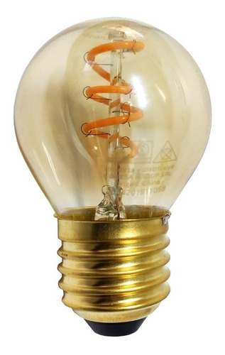 Gota Led 3w Filamento Vintage Golden 2200k Macroled