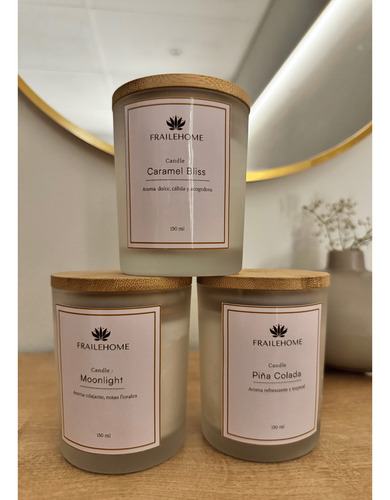 Pack 3 Velas A Elección Frailehome 150 Ml