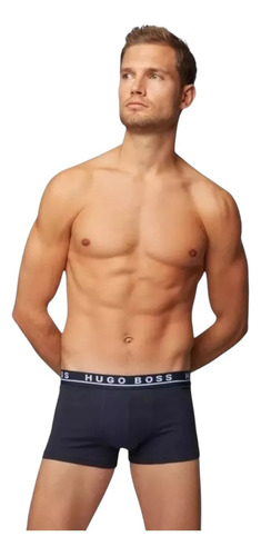 Boxer Trunk Hugo Boss 3 Pack De Algodon Comodo Para Hombre