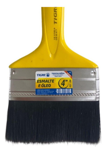 Kit 2 Trincha Pincel Pintura Tinta Esmalte Óleo 4'' Tigre