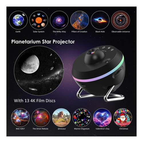 Proyector Galaxy, Proyector Elec3 Star, 13 En 1 Planetarium