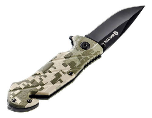 Canivete Tático Squad Militar Camuflado Invictus Caça Tatica