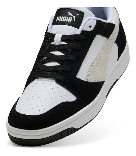 Tenis Rebound V6 Puma Unisex Blanco Y Negro