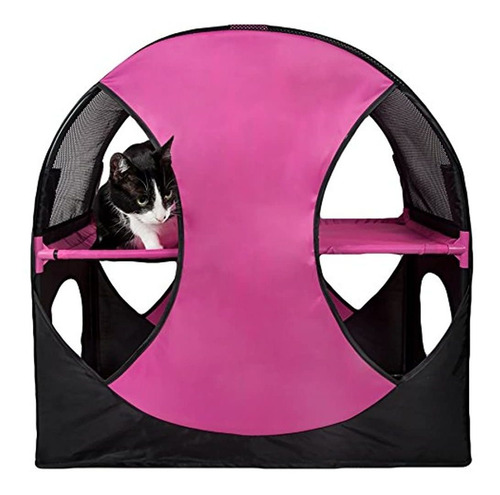 Vida De Mascotas Kitty-play Obstaculo Viaje Plegable Plegab