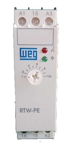 Relé Weg Rtw - Pe01 10seg Pulso Na Energização 220vac/24vcc