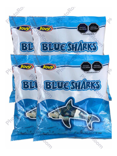 Gomitas Tiburones Mora Azul 27 Kg Jovy