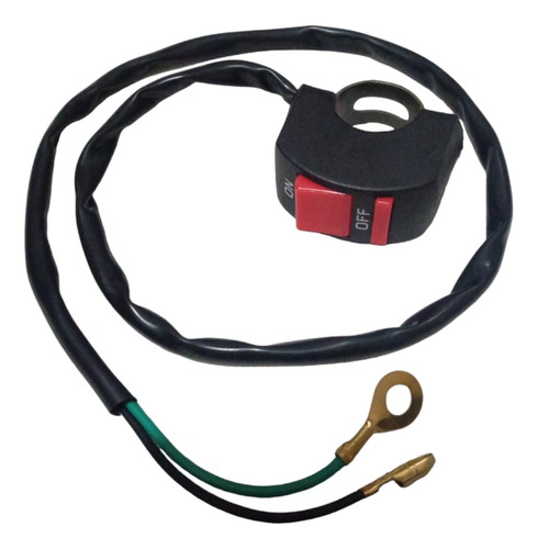 Boton Switch Universal On / Off Con Abrazadera Para Moto