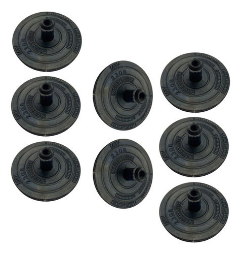 Pastilha Anti Ruído Feixe Molas Hilux Pino 12,5mm 8 Peças
