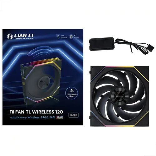 Cooler Lian Li Uni Fan Tl Wireless 120 Argb Preto | Frete grátis