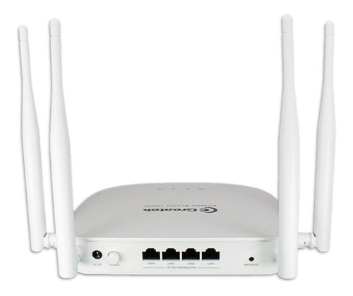 Access point, Roteador, Repetidor Greatek GWR1200AC branco 1 unidade