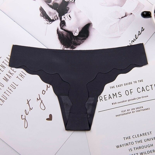 Tanga Algodón Negro Talla 30 Ropa Interior Panties