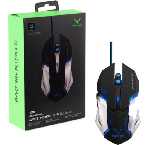 Mouse Wesdar Usb Silver Wd-x10-s Cerberus Series Pc Gaming