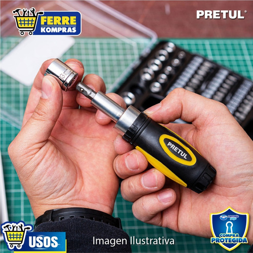 Juego De Dados, Cuadro 1/4', 81 Piezas, Pretul 23972