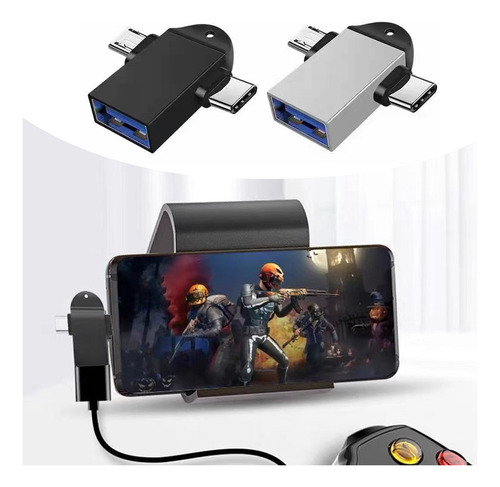 Adaptador Usb Otg 2 En 1 Micro Usb Tipo C
