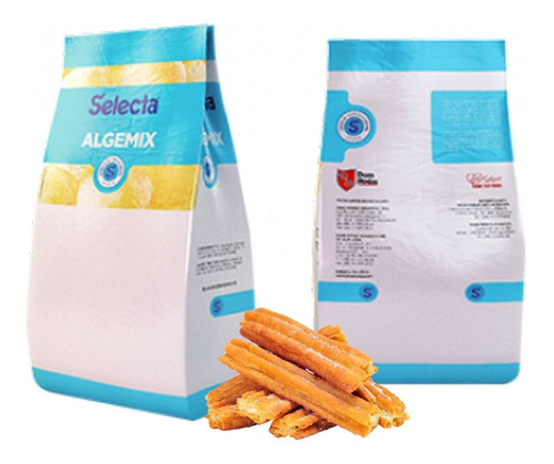 Base Sorvete Geladinho Sacolé Algemix Sabor Churros 1 Kg