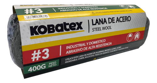 Lana De Acero Nro 3 De 400gr Kobatex