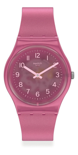 Reloj Swatch Gp170 Blurry Pink Para Mujer Agente Oficial