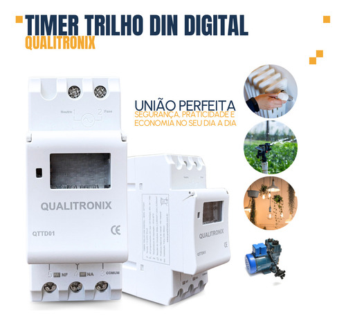 Temporizador Digital Bivolt Programável 50/60hz Qualitronix