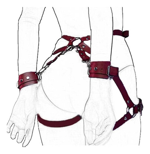 Conjunto De Cadena Cuerpo Arnés Collar Gargantilla