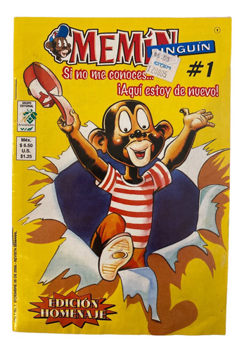 Comic Memin Pinguin #1 Edicion Homenaje Editorial Vid 2005 (Usado)