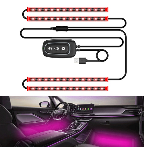 Luz Led De Atmósfera Usb Para Coche