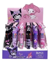 Comprar Lapicera X36 Multicolor 10 En 1 Souvenir Kuromi Sanrio Vs Vs