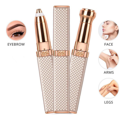 Y Depilador Facial 2 En 1 Recargable Lápiz Labial