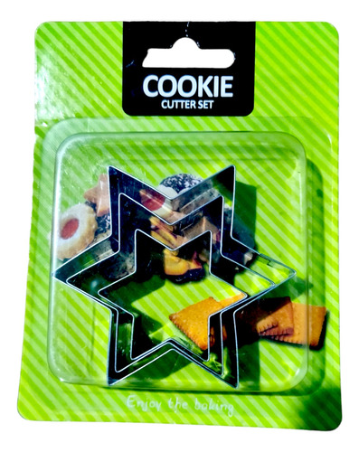 Cortantes Estrellas X3 Galletas Coockies Acero Mamme Mart