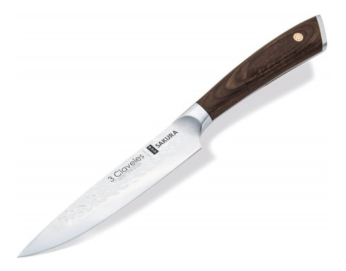 Cuchillo Forjado Cocinero 12.5cm Sakura 3 Claveles 1016