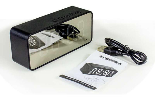 Altavoz Bluetooth Mini Reloj Despertador Doble Pantalla De