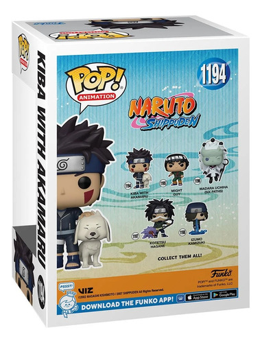 Funko Pop Kiba With Akamaru 1194 Naruto Shippuden Original