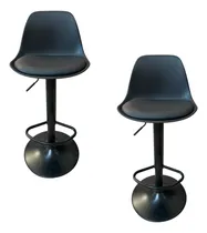 Comprar Set De 2 Bancos Altos Con Respaldo Barra Cocina Desayunador 