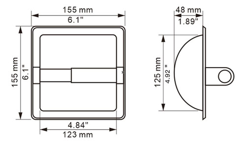 Cz Soporte Papel Higiénico Integrado Negro