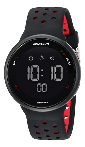 Reloj Unisex Armitron 40-8423brd Cuarzo Pulso Negro En