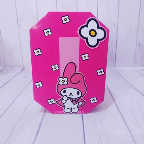 Letras Corpóreas 3d Kuromi Y My Melody ( Candy Bar)
