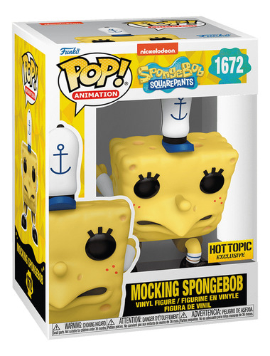 Funko Pop Mocking Spongebob #1672 Hot Topic Bob Esponja