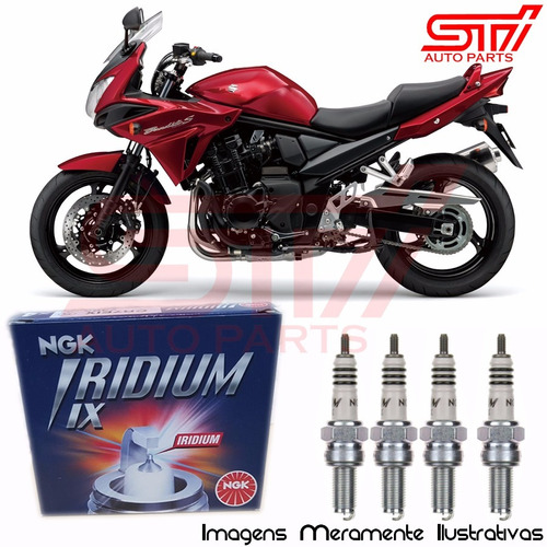 Jogo Vela Ngk Iridium Cr7eix Suzuki Bandit 1250 2007-2016