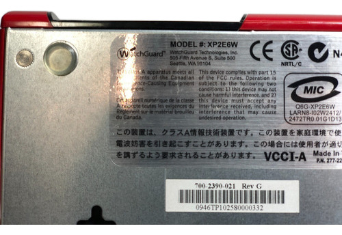 Firewall Watchguard Firebox Edge Xp2e6w (Usado)