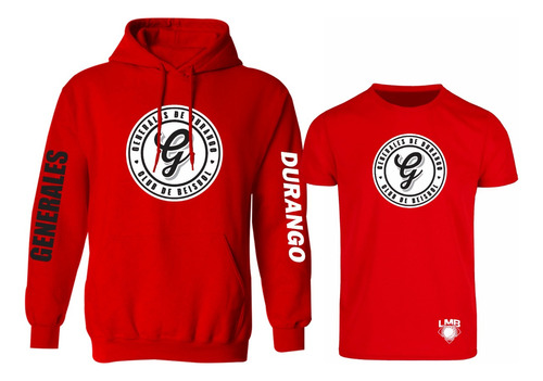 Kit De Sudadera + Playera Mod Generales De Durango Estampado